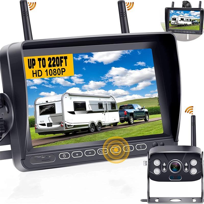 2CH Front and Rear wireless backup camera for camper RV
