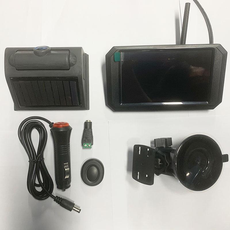 Solar and Battery Powered wireless backup Cam