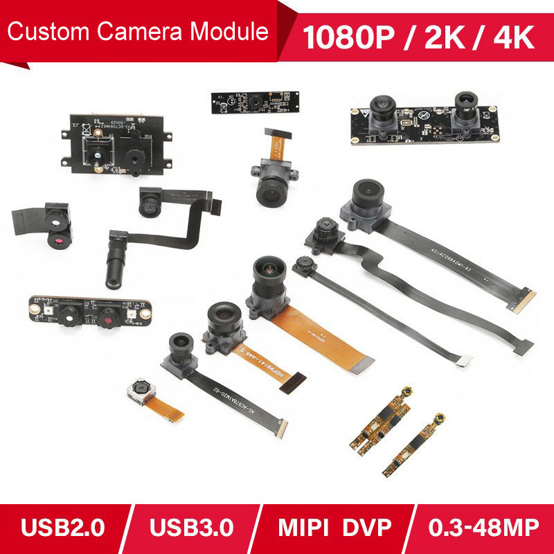 Custom camera module DVP Mipi USB AHD 0.3MP to 48MP PCB FPC