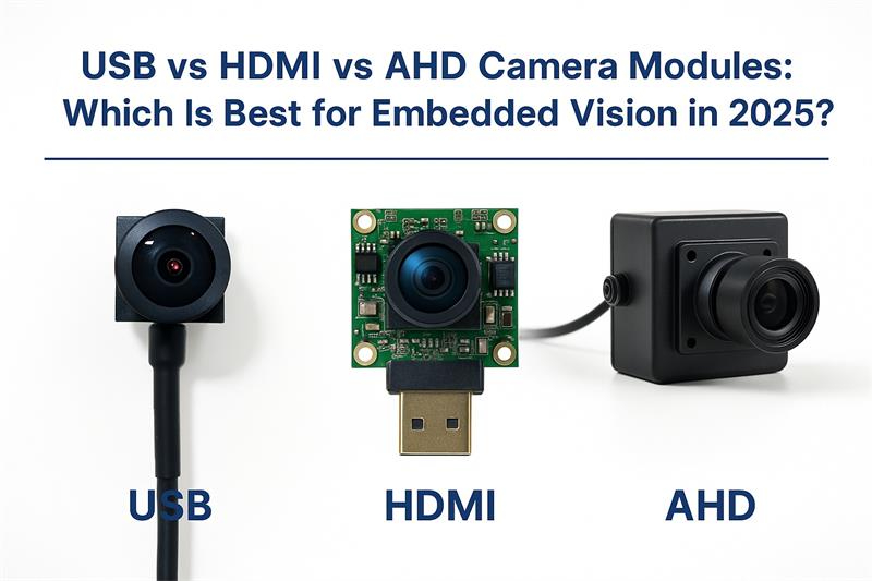 USB vs HDMI vs AHD: Embedded Camera Guide 2025