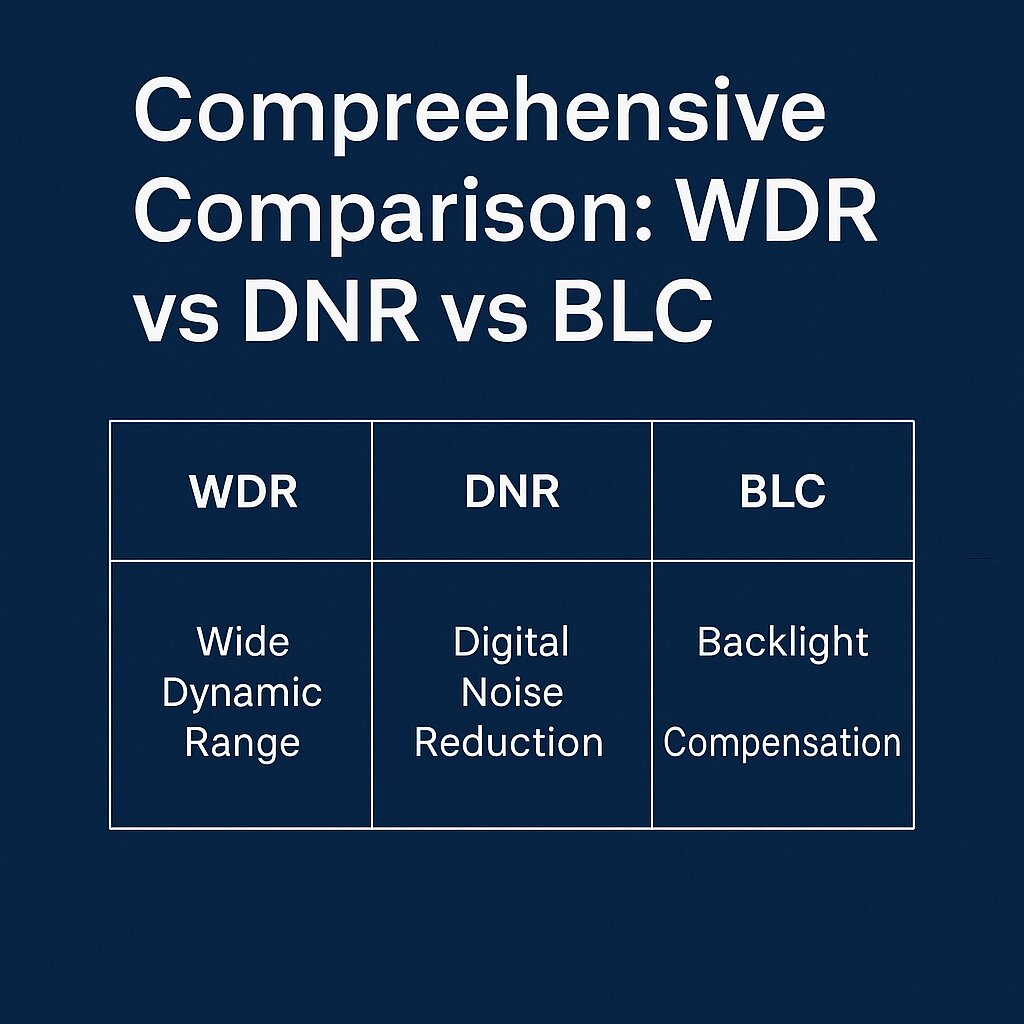WDR vs DNR vs BLC: Key Differences Explained