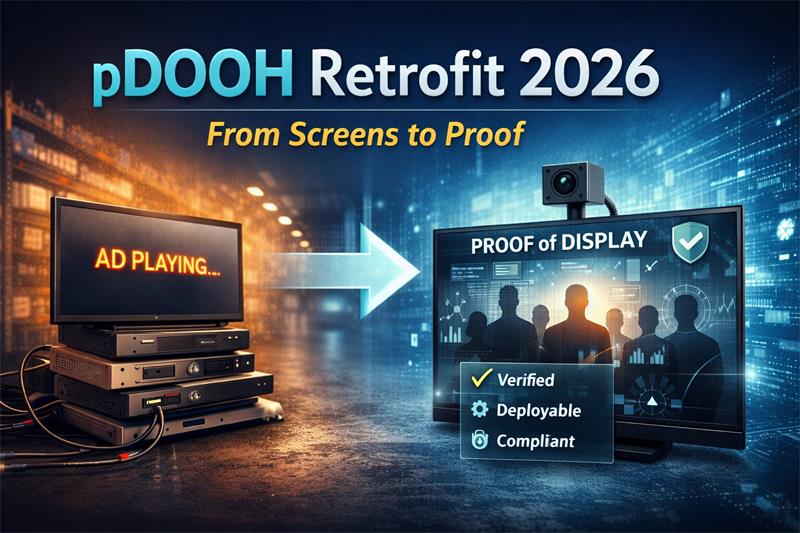 pDOOH Retrofit in 2026: From Screens to Proof（2）