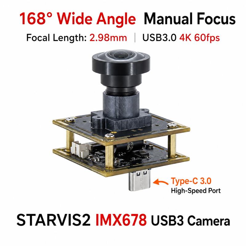 IMX678 USB3.0 Wide Angle Camera Module 4K 60fps
